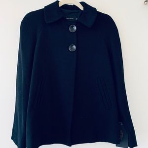 Zara Black Cape Coat XS NWT